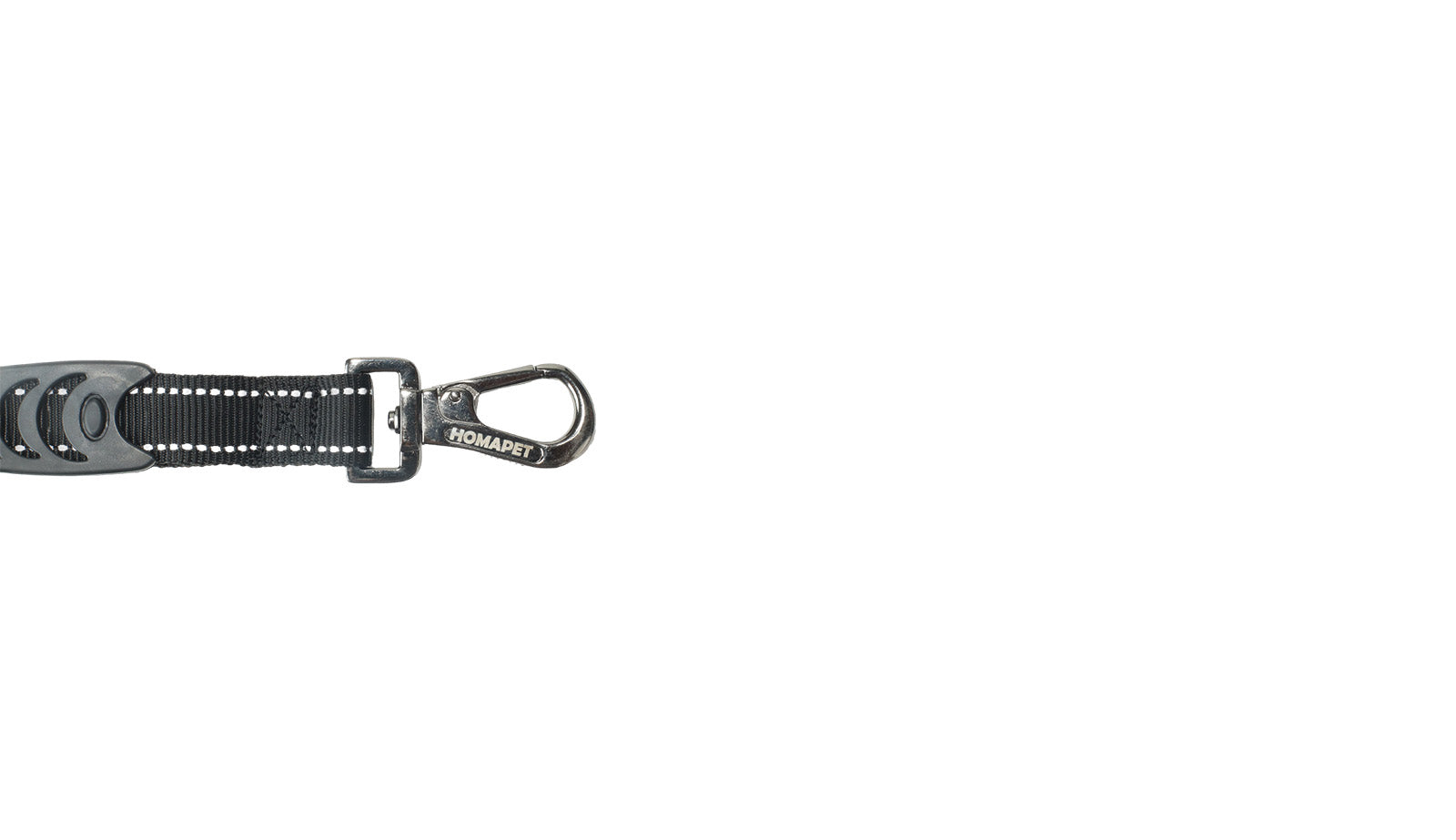 Black Nylon Adjustable Bungee Dog Leash