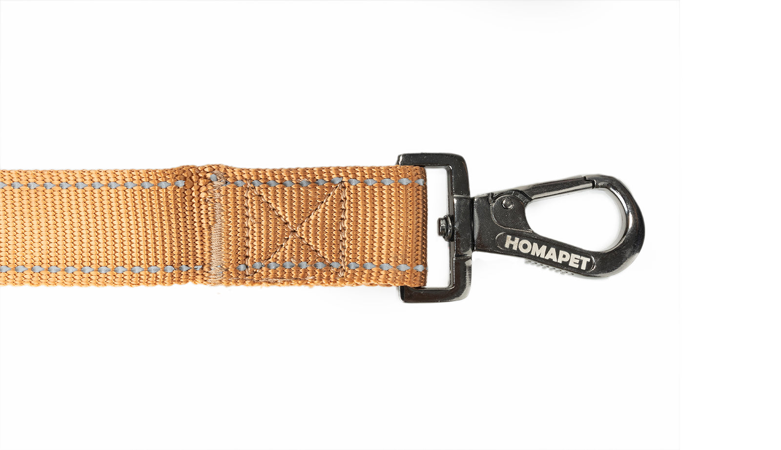 Copper Brown Flat Nylon Dog Leash