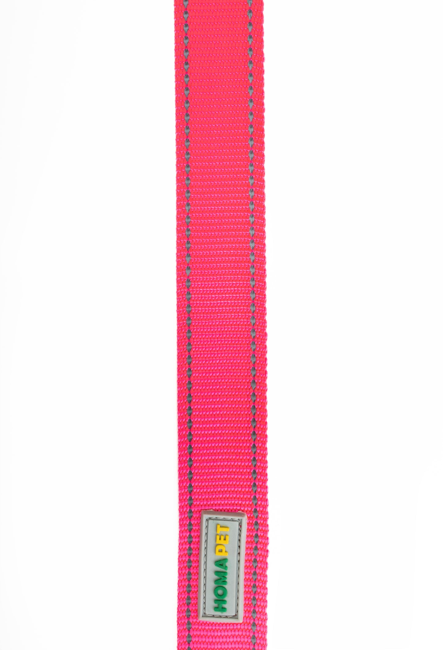Pink Flat Nylon Dog Leash