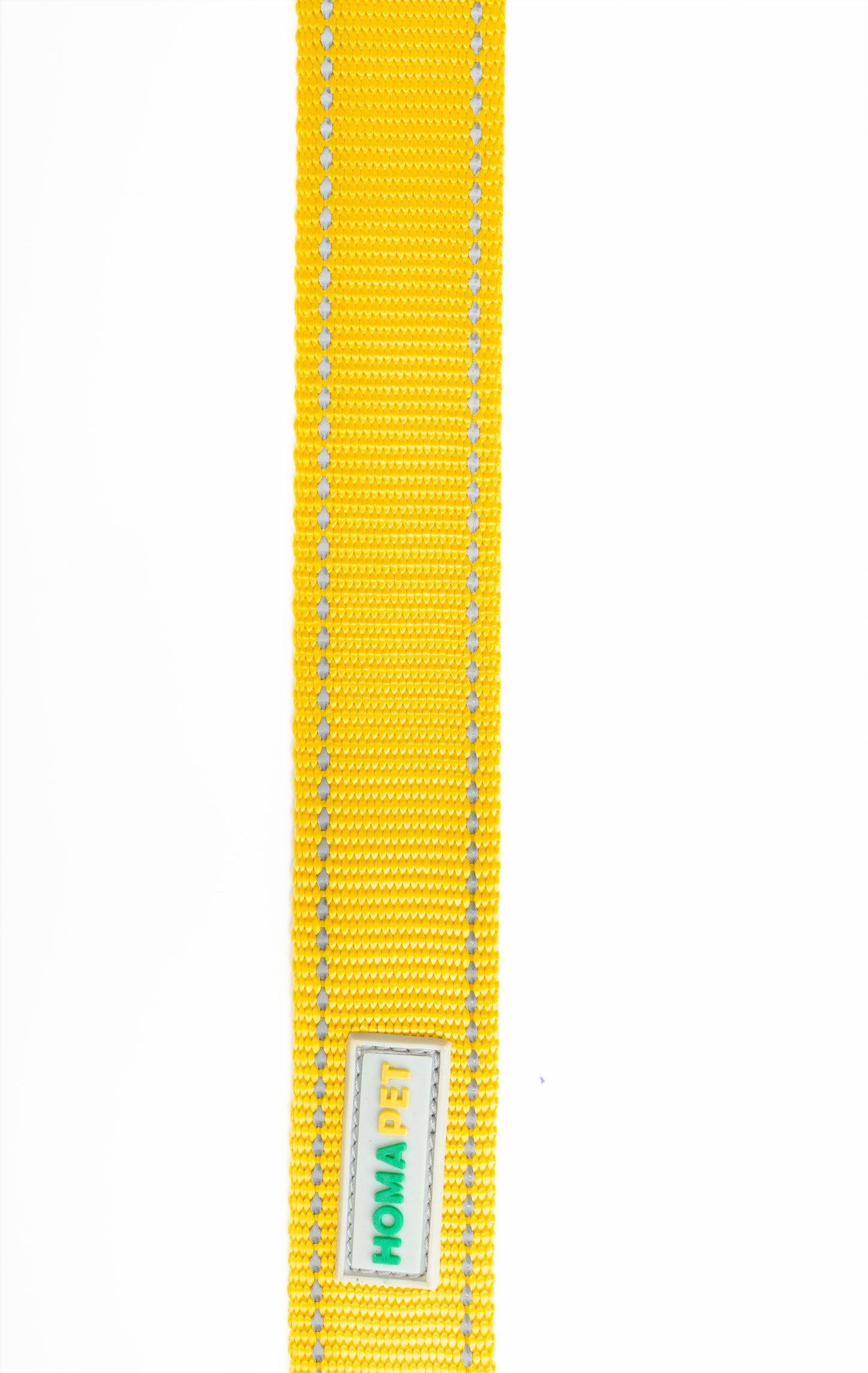 Yellow Flat Nylon Dog Leash