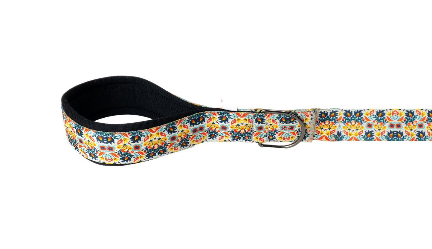 Floral Printed Polyester Dog Leash