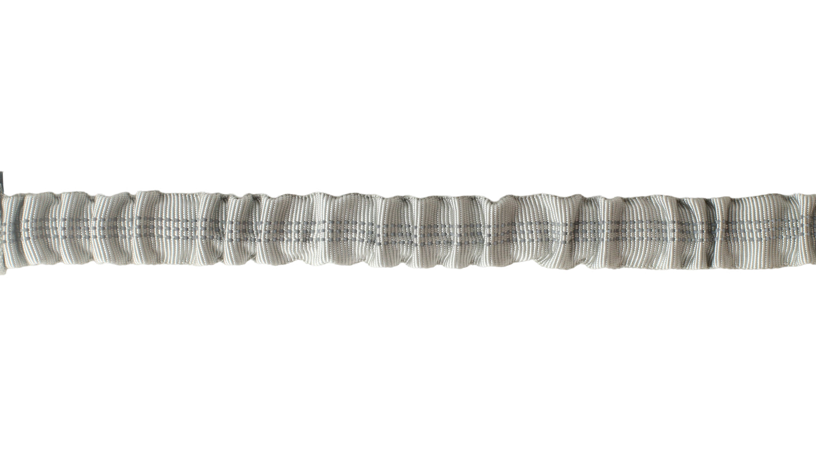 Light Grey Nylon Full Bungee Dog Leash