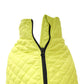 Lime Green Dog Quilted Jacket - Flat
