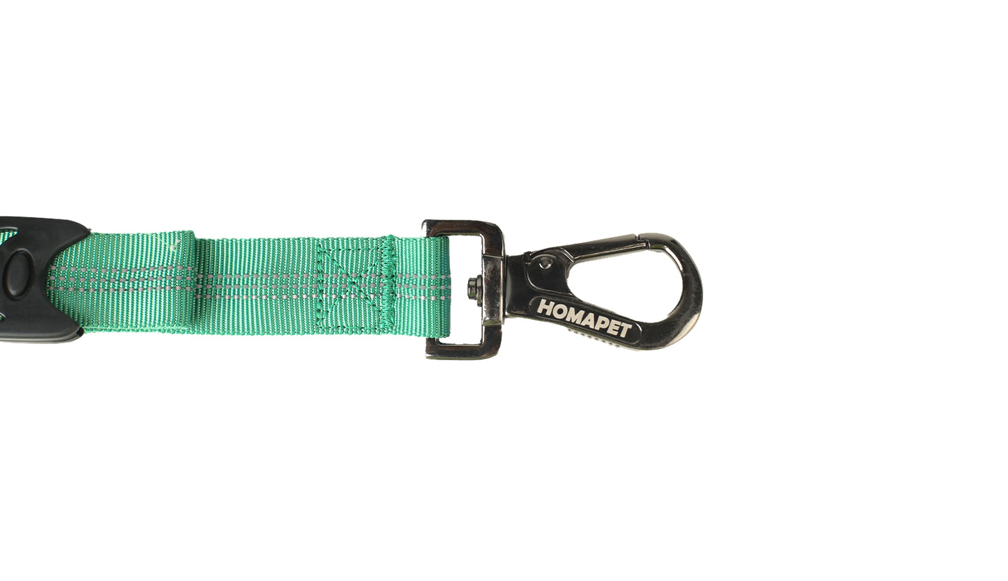 Poly Green Nylon Full Bungee Dog Leash