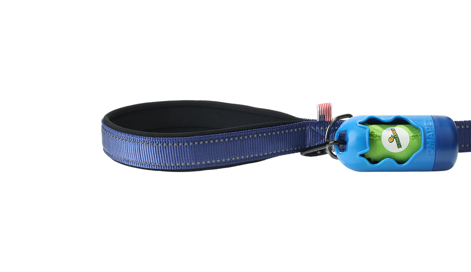 Sodalite Blue Nylon Adjustable Bungee Dog Leash